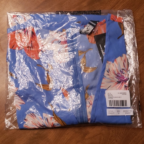 BNWT ASOS Influence tea blouse-plus size - Picture 4 of 8